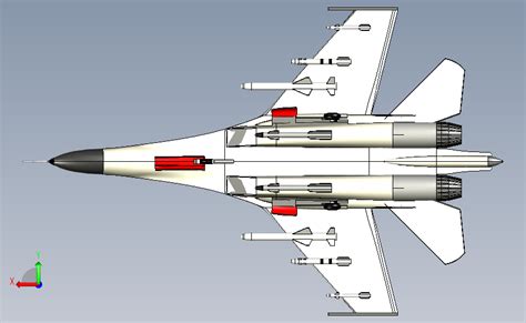 歼 11战斗机模型3d图纸 Ug设计 Ug 模型图纸下载 懒石网