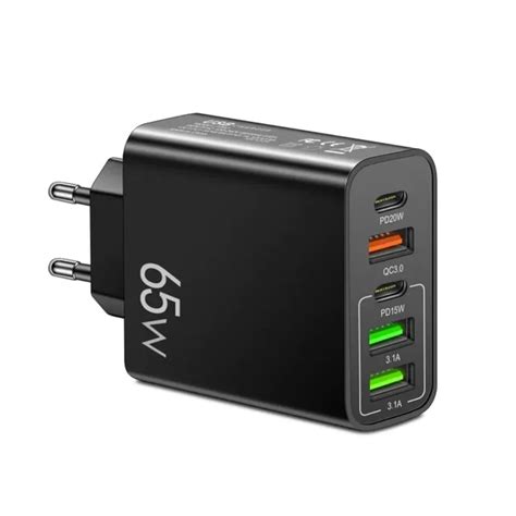 High Speed Pd65w Fast 5v4a Charging Mobile Phone Charger With Eu Uk Regulations Pd3usb Multi