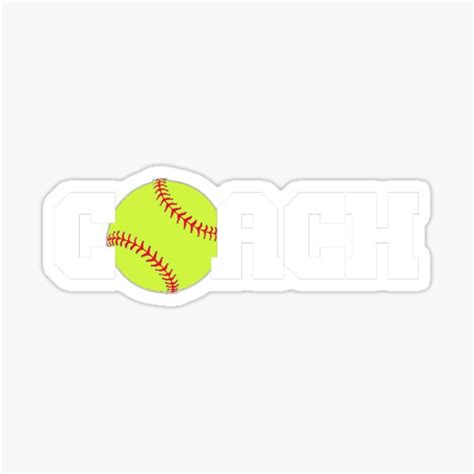 Softball Coach Sticker For Sale By Shakeoutfitters Redbubble