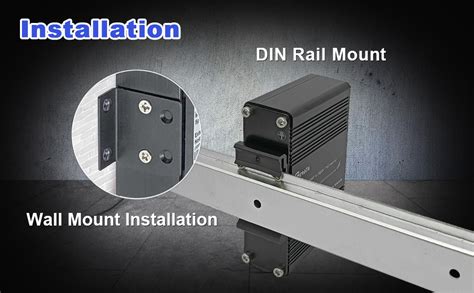 Hardened Industrial Gigabit Poe Injector Vdc Input With Din Rail