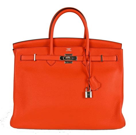 At Auction Handtasche Herm S Birkin Bag Poppy Orange Klassische