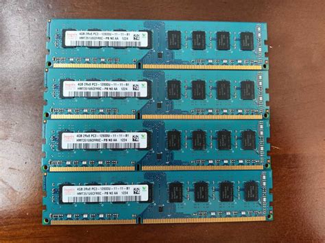 Yahooオークション Sk Hynix製 Ddr3 1600 Pc3 12800u 4gb×4枚 計16