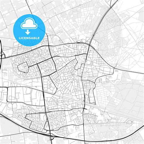 Vector PDF map of Ede, Netherlands - HEBSTREITS