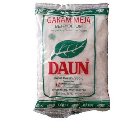 Jual Garam Meja Dapur Yodium Daun Gr Shopee Indonesia