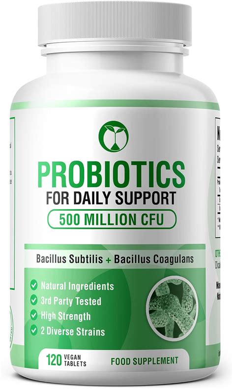 Bacillus Subtilis Cfu Coagulans Cfu Tablets Daily Probiotic