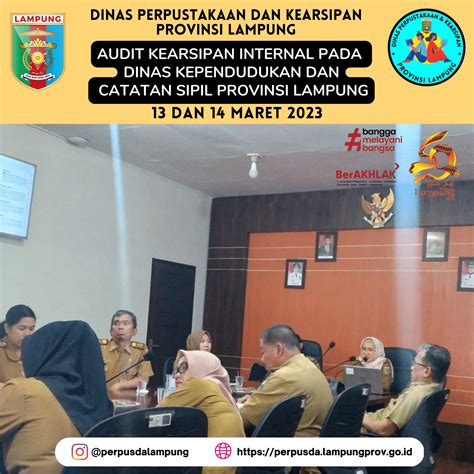 Pengawasan Kearsipan Internal Disdukcapil Provinsi Lampung Tahun