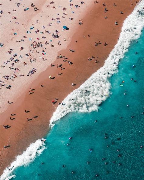 The birds-eye view beach landscape photography Stock Photo free download