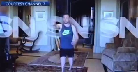 Oscar Pistorius Trial Leaked Footage Reveals Paralympian Re Enacting Shooting Of Reeva