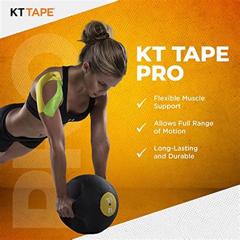 KT Tape Pro Wide Kinesiology Cinta terapéutica deportiva 10 t