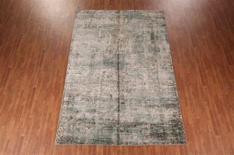 Williston Forge Handmade Green Abstract Modern Area Rug X Wayfair