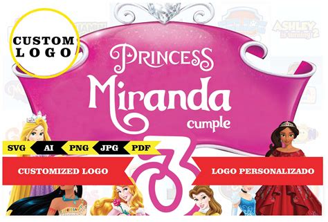 Disney princess, Personalized logo – Phigraphic