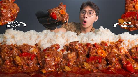 pedes mampuss mukbang oseng mercon daging sapi puluhan rawit sampe