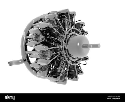 steel star shaped airplane engine shines stock photo alamy