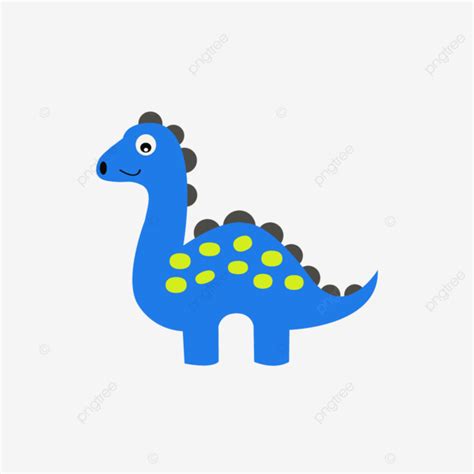 Cute Dinosaur Vector Art Png Cute Blue Dinosaur Illustration Dinosaur