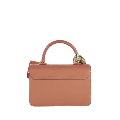 Bolsa Briefcase Dise O Acolchado A Rombos Con Mascada Color Nude Cloe