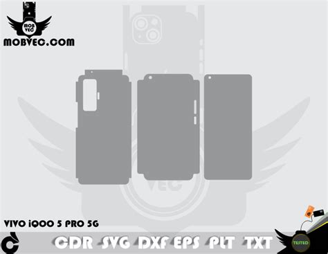 VIVO IQOO 5 PRO 5G Skin Template Vector MOBVEC