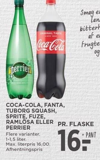 Coca Cola Fanta Tuborg Squash Sprite Fuze Raml Sa Eller Perrier