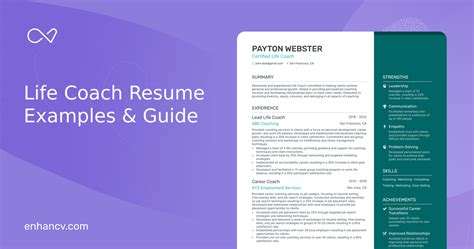 5 Life Coach Resume Examples And Guide For 2024