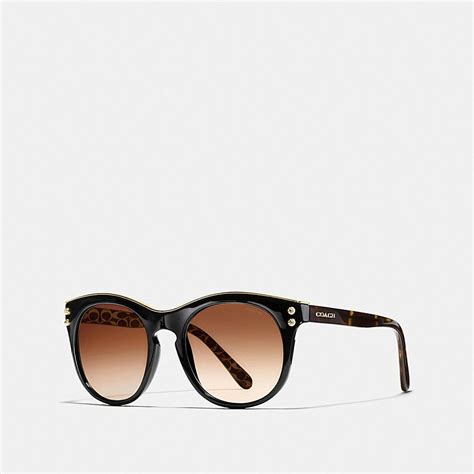 COACH: Coach New York Round Sunglasses