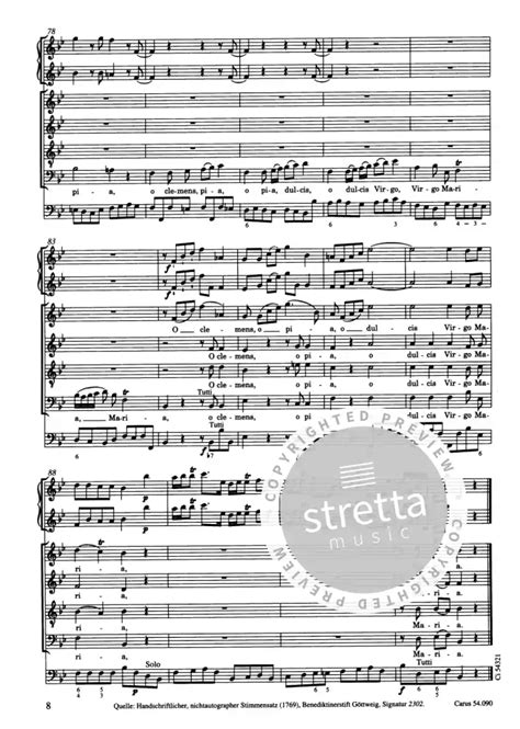 Salve Regina Mh Von Michael Haydn Im Stretta Noten Shop Kaufen