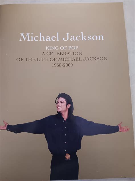 Michael Jackson Obituary Funeral Celebration of Life Program Booklet - Etsy