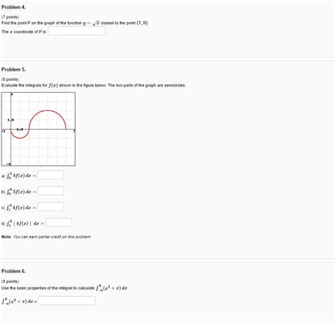 Solved Problem 4 7 Points Find The Point P On The Graph