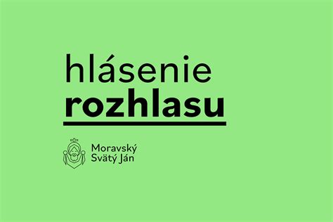 Hl Senie Rozhlasu Obec Moravsk Sv T J N