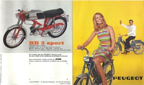 PEUGEOT GAMME CYCLOMOTEURS 101 102 ETC BROCHURE CATALOGUE