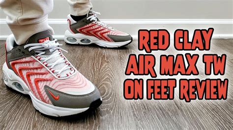 Nike Air Max Tw Red Clay On Feet Review Dq Airmaxtw Youtube