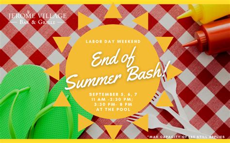 End Of Summer Bash Jvcc Pool Jerome Village Dublin Oh