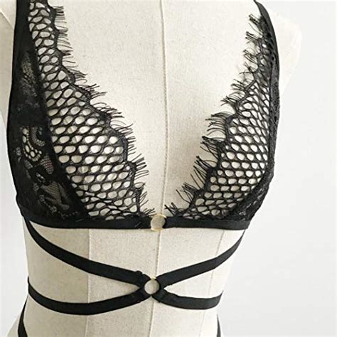 Buy Transer Women Lingerie Corset Lace Bandage Push Up Top Bra Pants