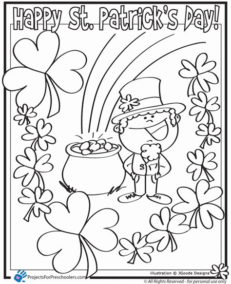 St Patricks Day To Color Clip Art Library