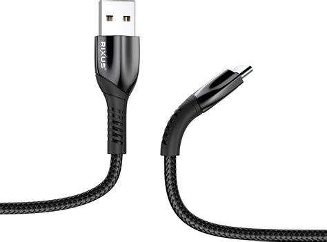 Rixus Usb Naar Usb C Oplaad Kabel Meter Snellader