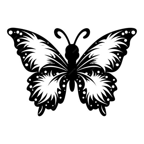 Premium Vector | Black butterfly silhouette illustration vector