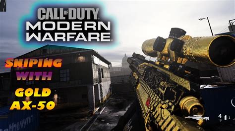 Modern Warfare Gold Ax 50 Sniping And Launcher Camo Chasing Youtube