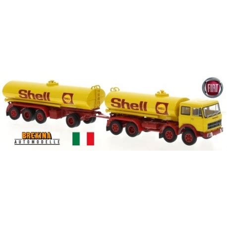 Fiat Mille Pattes Camion Remorque Citerne Shell