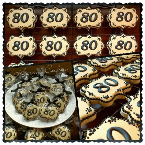 Elegant Milestone Th Birthday Party Cookie Favors Th Birthday