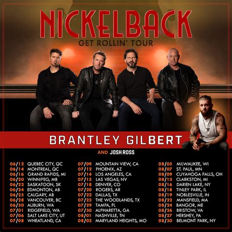 Brantley Gilbert Nickelback Tour 2024 Golda Gloriane