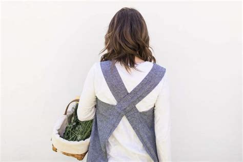 Diy Linen Pinafore Apron For Women Free Pattern Farmhouse On Boone