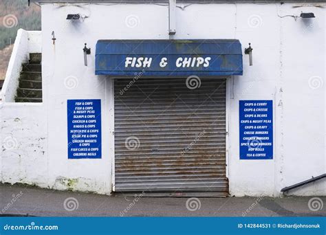 Fish and Chips Shop Cafe Takeaway Sign Editorial Photo - Image of shut ...