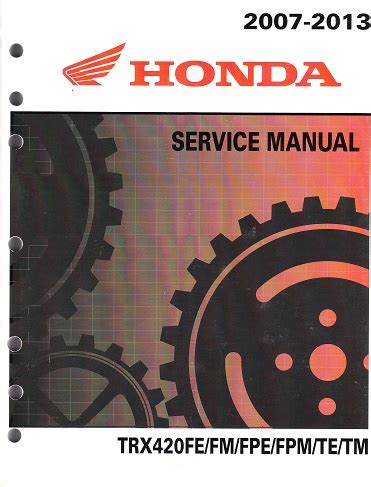 Honda Trx Fourtrax Rancher Atv Factory Service Manual