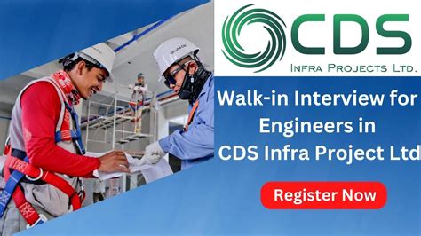 Walk In Interview For Engineers In Cds Infra Project Ltd