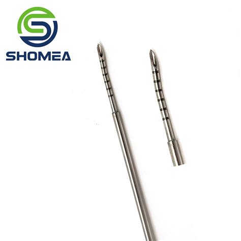 Shomea Customized Stainless Steel Epidural Needle With Tuohy Tip For