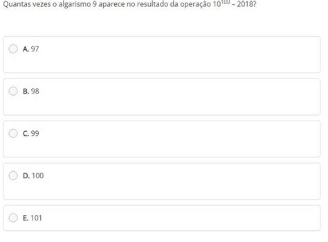 Quantas Vezes O Algarismo Aparece No Resultado Da Opera O