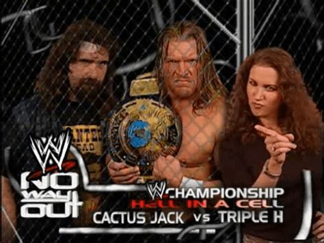 Highway to Hell in a Cell: Cactus Jack vs. Triple H - No Way Out 2000 ...