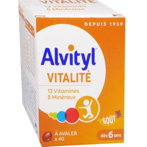 Alvityl Vitalite 40 Gelules Des 6 Ans Gout Chocolat