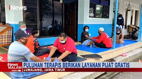 Puluhan Terapis Di Lumajang Berikan Layanan Pijat Gratis Untuk Relawan