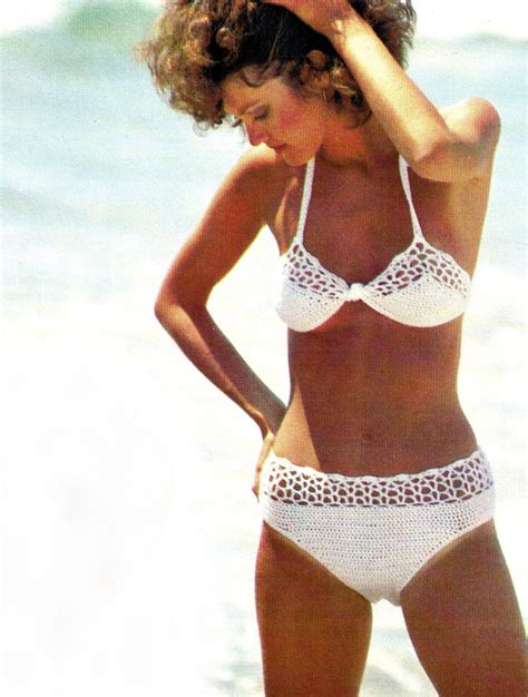 Vintage 70s Crocheted BIKINI PDF Pattern Swim Bathing Suit Via Etsy As