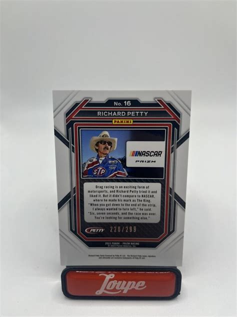 Richard Petty Panini Prizm Blue Reactive Prizm Stp