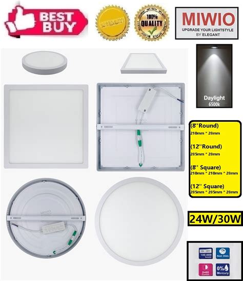 Miwio Led Surface Panel Light Surface Downlight Round